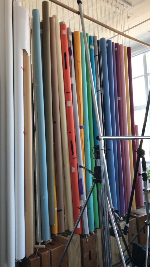 Love the rainbow affect of these backdrops.