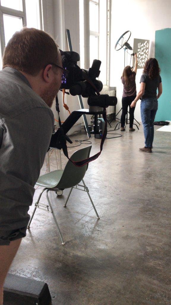Michael perfecting the shot.
